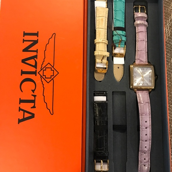 Invicta Accessories Invicta Angel Watch With Bundle Of Watch Bands